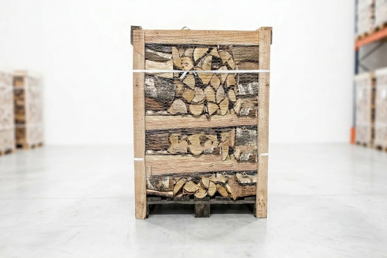 Eiche-Brennholz – Palette – 30/33 cm – kammergetrocknet – 1 RM