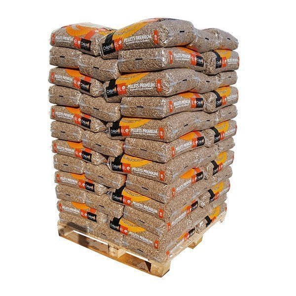 CRÉPITO® – 1/2 Palette Holzpellets (36 Säcke à 15 kg)