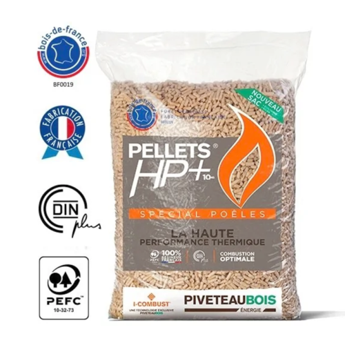 Piveteau HP+ Holzpellets – 72 Säcke à 15 kg
